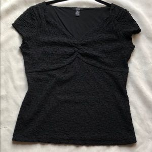 🔴 Ladies Alfani black cap sleeve Blouse size large
